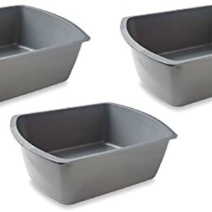 Bedside Wash Basin - 8 Quart Gray - Graduated Plastic Wash Basin for Multi Purpose Use (3)