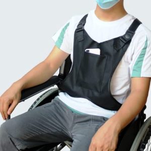 KELBBO Wheelchair Seat Belt Safety for Elderly -Wheelchair Harness Adult Seatbelt Medical Hospital Straps Vest Soft Chest Lap Buddy Chairs Seniors Disabled Patients Prevent Sliding