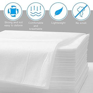 60Pcs Disposable Bed Sheets Non-Woven Fabric Massage Bed Cover Breathable Disposable Massage Table Sheets 31.5\"X 75\" for Spa, Massage,Beauty Salon, Hotels