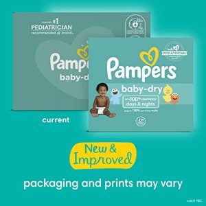 Diapers Size 5, 132 Count - Pampers Baby Dry Disposable Baby Diapers, Enormous Pack, Packaging & Prints May Vary
