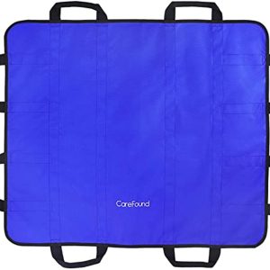 CareFound 48\" x 40\" Positioning Pad for Transferring Patients Board Lift Sheet with 8 Handles -Reusable & Washable Patient Sheet for Turning, Repositioning-Super Durable Fabric