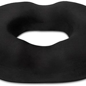 Ergonomic Innovations Very Firm Donut Pillow - Suitable for Men and Women Weighing 200 to 260 lbs (Black)