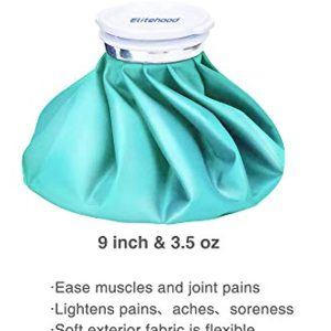 elitehood Ice Bag Ice Pack, 9’’ Reusable Ice Bag & Refillable Ice Pack Bag, Cold & Hot Therapy Ice Bag for Injuries Reusable Soft Blue Icepack for Pain Relief Headaches-Hot Therapy is 50-60℃/122-140℉