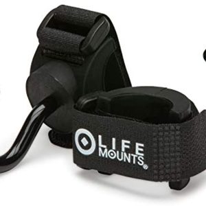 Life Mounts - Universal Mounted Hooks for Mobility Devices - Flex Mounted Hooks for Wheelchair, Walker, Rollator, Scooter and More - Great for Seniors - 2 Pack