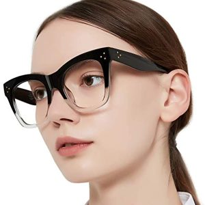 MARE AZZURO Oversized Reading Glasses Women Trendy Large Readers 0 1.0 1.25 1.5 1.75 2.0 2.25 2.5 2.75 3.0 3.5 4.0 5.0 6.0