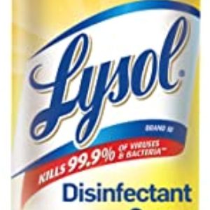 Lysol Disinfectant Spray, Sanitizing and Antibacterial Spray, For Disinfecting and Deodorizing, Lemon Breeze, 1 Count, 19 fl oz