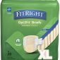 FitRight Ultra Adult Diapers, Disposable Incontinence Briefs with Tabs, Heavy Absorbency, X-Large, 57\