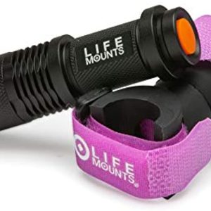 Life Mounts LED Wheelchair/Walker/Cane Light with Patented Universal Flex Mount (Lavender)