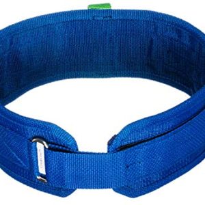 COW&COW Gait Belt with 3 Handles and Metal Loop for Physical Therapy 4 inches(Blue, 48inches-54inches)