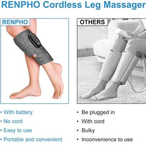 RENPHO Calf Foot Massager for Circulation, Cordless, Leg Massager for Athlete, Relieve Soreness Muscle Relax, Leg Pain Relief, Gifts for Mom Dad,1 PC