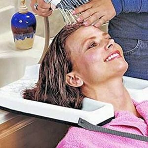 EUROPRENE Safety Contoured portable salon home Shampoo hair washing sink tub tray Medical
