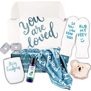 Luxury Care Package for Women Gift Set Cancer, Chemo, Sick, Get Well Soon, Feel Better, Sympathy, Friend, Hospital, Birthday, Comfort Care Packages Basket Words Blanket (You Go Girl Package)