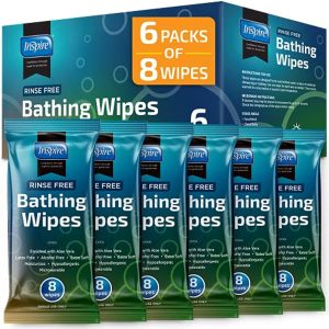 Rinse Free Body Wash Wipes | Bathing Wipes, Shower Wipes - Rinse Free Wet Wipes | Strong Extra Large With Aloe, Wipes For Adults, Body Wipes For Adults Bathing | Cleansing Adult Wipes Washcloths