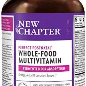 New Chapter, Postnatal Vitamins Lactation Supplement with Fermented Probiotics + Wholefoods + Vitamin D3 + B Vitamins + Organic NonGMO Ingredients , Multi, 192 Count