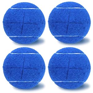 Magicorange 4 PCS Precut Walker Tennis Balls for Furniture Legs and Floor Protection, Heavy Duty Long Lasting Felt Pad Glide Coverings