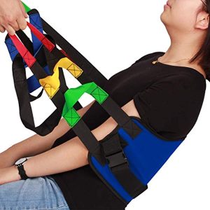 Kangwell Patient Lift Belt Assistance Belt with 5 Colors Handles(73Inch), Non-Slip Transfer Belt, for Medical Lifting Assistance, Gait Belts for Physical Therapy (Blue)
