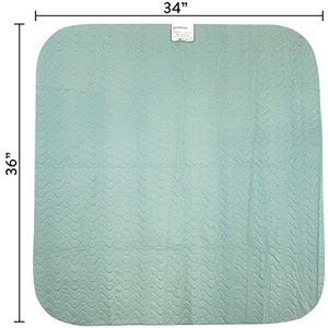 Patient Aid 34\" x 36\" Bed Pad - Incontinence Mattress Bedding Protector Liner Underpad - Reusable, Washable, Waterproof - Adult & Children - Home Care & Hospital Use - Premium Quality