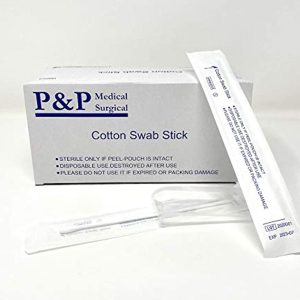 Sterile Cotton Tipped Applicator 6\" by P&P MEDICAL SURGICAL Box of 100