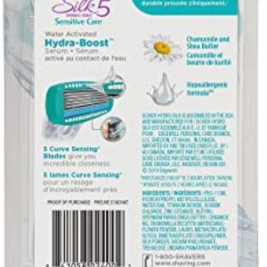 Schick Hydro Silk Razor Disposable Razors for Women with Moisturizing Serum, Basic Pack 3 Count