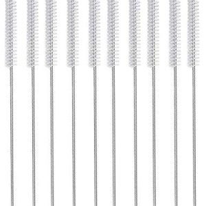 Long Straw Brush, Nylon Pipe Tube Cleaner 12-ihch X 2/5-inch set of 10