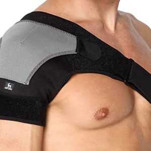 Astron Shoulder Brace Support and Compression Sleeve for Torn Rotator Cuff, AC Joint Pain Relief - Ice Pack Pocket - Shoulder Wraps for Pain,Dislocated Shoulder,Injuries for Men & Women.