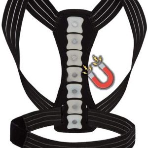 Magnetic Posture Corrector for Men & Women | Fully Adjustable Upper Back Brace | Provides Neck, Shoulders, & Back Pain Relief | Posture Trainer for Spinal Alignment | Premium Back Straightener