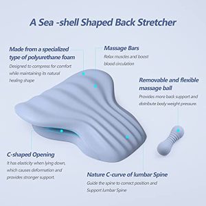 Back Stretcher for Back Pain Relief, Lower Back Stretcher Back Stretching Cushion, Lumbar Stretcher Device Helps with Spinal Stenosis Herniated Disc Sciatica Nerve