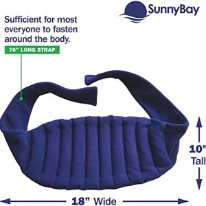 SunnyBay Microwavable Heating Pads for Back Pain Relief – 58 in. Lower Back Heating Pad or Pack - Moist Heat Wrap or Microwave Body Warmer Uses Hot & Cold Therapy to Relieve Period Cramps, Anxiety