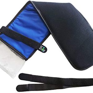 Premium Quality Gel Ice Pack for Neck Injuries - Hot Cold Pack for Arthritis Relief Whiplash Stiff Sore Muscles and Joints (6 x 20 inches) - Adjustable Straps - Reusable - Cooling Wrap