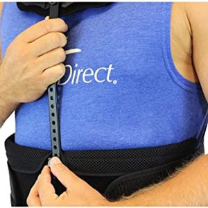 TLSO Thoracic Full Back Brace - PDAC Pain Relief and Straightener for Fractures, Post Op, Herniated Disc, Spinal Trauma, Mild Scoliosis by Brace Align