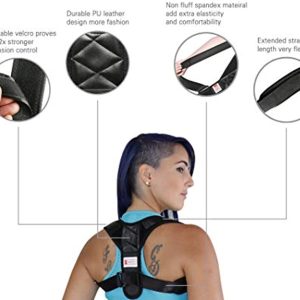 2020 Version Perfect Adjustable Posture Corrector for Men and Women - Upper Back Brace for Clavicle Support and Providing Pain Relief from Neck Shoulder Upright Straightener Comfortable (Large) …