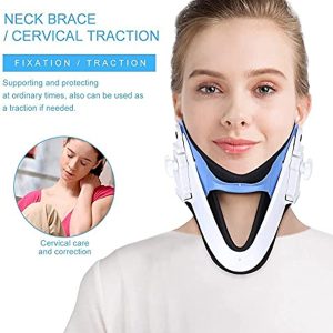 Neck Support, Adjustable Brace Traction Cervical Traction Fixation Spine Care Correction Protection Pain Relief