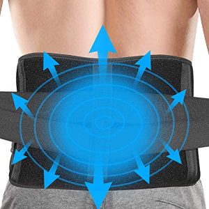 HATOLDLIY Back Ice Wrap for Back Pain Relief,Reusable Ice Back Packs for Lower Back Injuries,Sprains,Sciatica,Coccyx,Scoliosis Herniated Disc,Adjustable Back Wrap for Men Women,Blue,2 Piece Set,ED0001