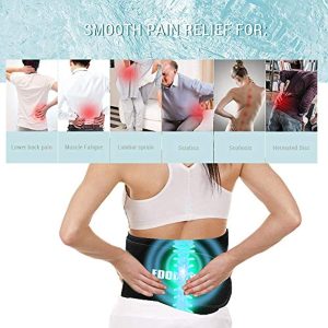 HATOLDLIY Back Ice Wrap for Back Pain Relief,Reusable Ice Back Packs for Lower Back Injuries,Sprains,Sciatica,Coccyx,Scoliosis Herniated Disc,Adjustable Back Wrap for Men Women,Blue,2 Piece Set,ED0001