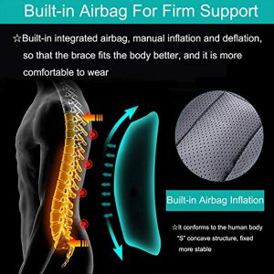 TLSO Inflatable Thoracolumbar Fixed Spinal Brace, Lightweight & Adjustable Back Brace for Kyphosis, Osteoporosis, Mild Scoliosis & Post Surgery Support, Hunchback with Built-in Inflatable Airbag