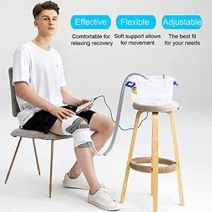 Cold Therapy Machine, Cryotherapy Freeze Kit, Portable Ice Therapy Circulation System for Knee Joint Ankle Elbow Pain Relief, After Surgery and Injuries, with Pump, Pad and Strap