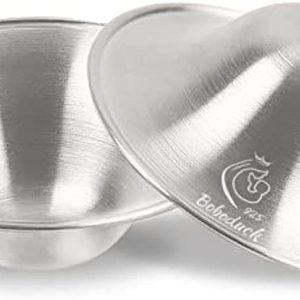 The Original Silver Nursing Cups - Nipple Shields for Nursing Newborn, Newborn Breastfeeding Essentials Must Haves for Soothe and Protect Your Nursing Nipples - 925 Silver