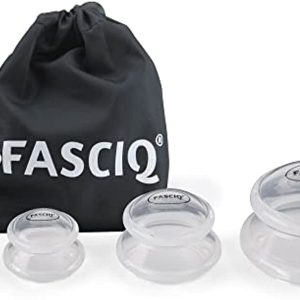 FASCIQ® Cellulite Cupping Set of 4 Cups| Easy to Press | Silicone Cupping Massage & Therapy | FDA Grade Silicone | Celullite Cupping Massage