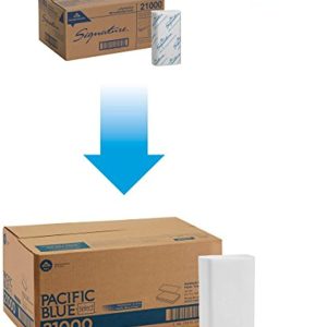 Pacific Blue Select Multifold Premium 2-Ply Paper Towels by GP PRO (Georgia-Pacific), White, 21000, 125 Paper Towels Per Pack, 16 Packs Per Case