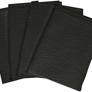 TIDI Choice Bibs/Towels, Black 13\" x 18\" (Pack of 500) - Waffle Embossed - 2-Ply Tissue - Poly Back Dental Bib to Prevent Leak Through - Dental Consumables (917458)