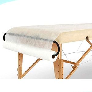 Topbarber Disposable Non-Woven Sheet Salon Beauty Facial Bed Cover Roll for Waxing, Body Care (31\" Wide X 354 Feet Long)