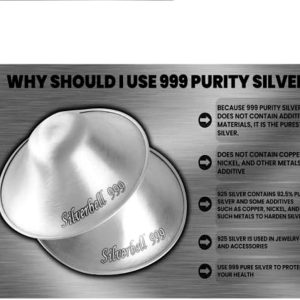 Silverbell Original 999 Silver - Nipple Shields Nursing Newborn - Silver Nipple Covers Silver Nursing Cups Nipple Shield