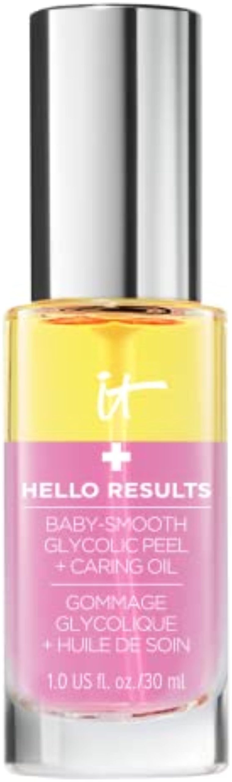 IT Cosmetics Hello Results Baby-Smooth Glycolic Acid Peel + Caring Face Oil with Argan Oil - 1.0 fl oz