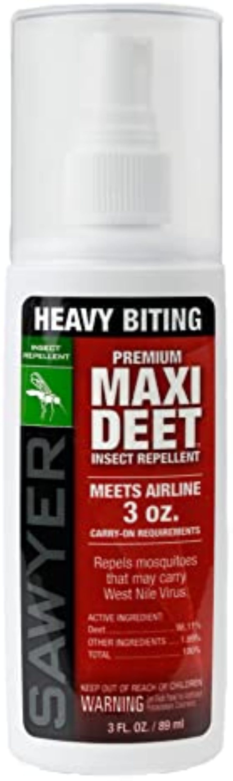Sawyer Products Premium MAXI DEET, 100{72c3ac4e01c94131448020877f8c0d305fca78fac289b87e01e85261b9126fdd} DEET Insect Repellent