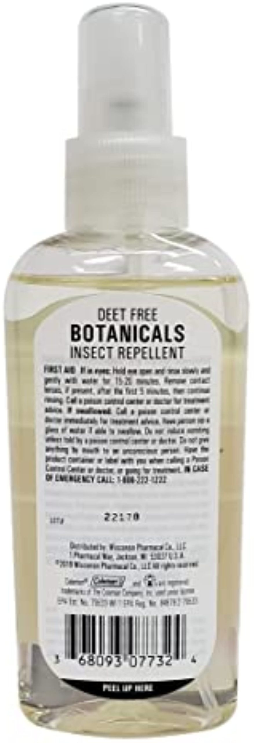 Coleman Naturally Based DEET Free Lemon Eucalyptus Insect Repellent | Pump Spray | 4 fl oz
