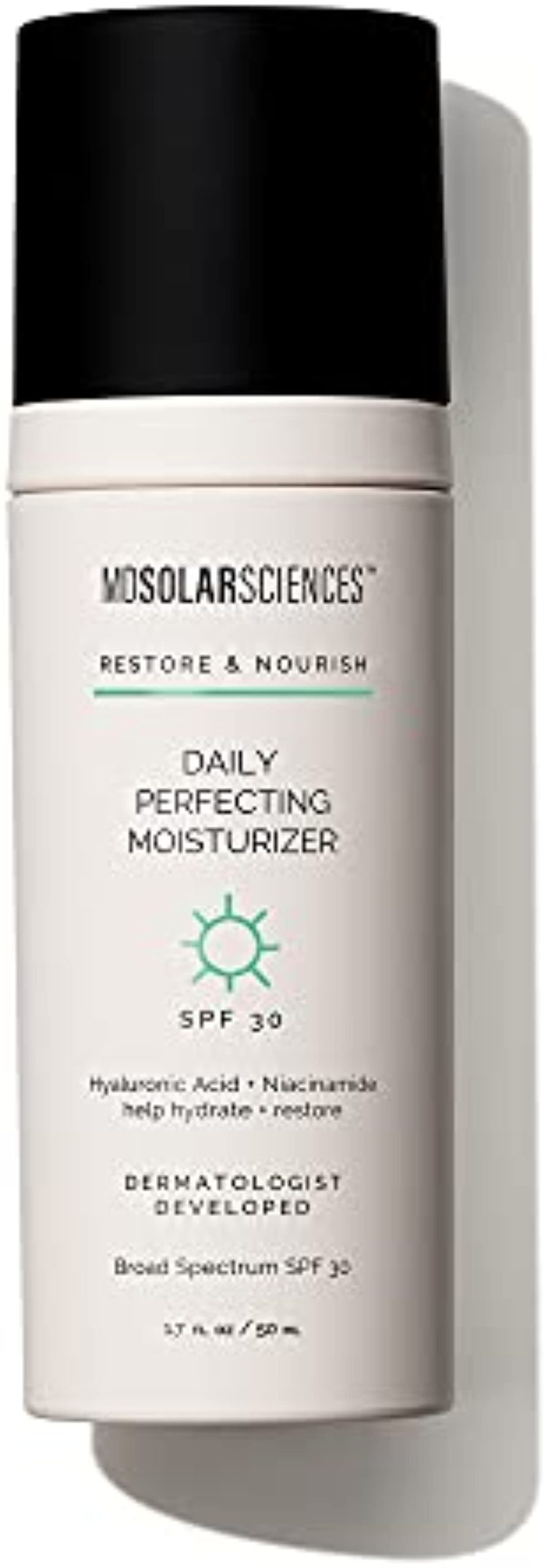MDSolarSciences Daily Anti-Aging Moisturizer SPF 30, 2-in-1 Face Moisturizer and Sunscreen Hydrates and Perfects Skin with Hyaluronic Acid and Broad Spectrum Protection