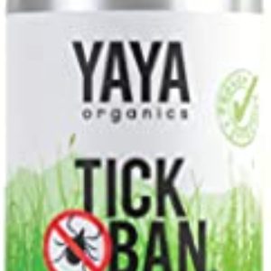 TICK BAN Yaya Organics All Natural Extra Strength Tick Repellent DEET Free - 4 Ounce Spray Bottle