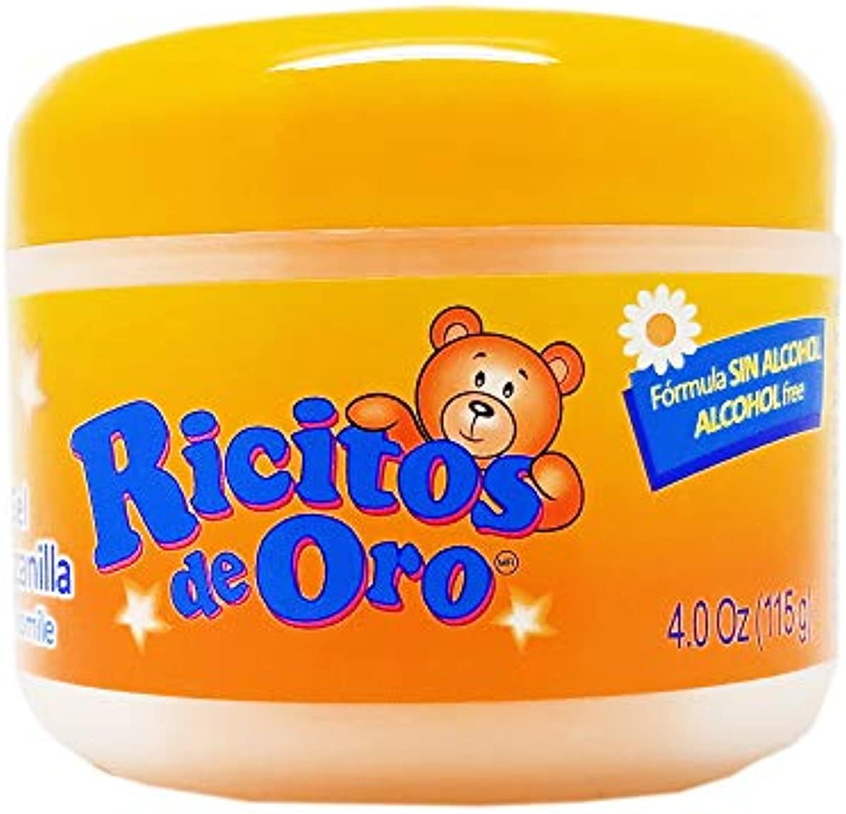 Ricitos De Oro Chamomile Baby Styling Gel. Natural. Alcohol Free, Not Greasy or Sticky. For Daily Use. 4.0 Fl Oz / 115 gr. Pack of 2