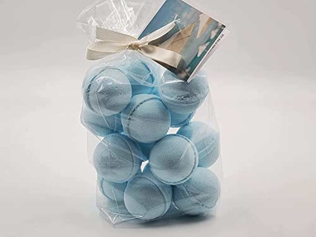 Spa Girl/Spa Pure Cool Water Fizzies: Bath Bombs USA Made, Ultra Moisturizing with Shea Butter, Great for Dry Skin, Bath Bombs for Men (14 Count) Pack of 1 Blue