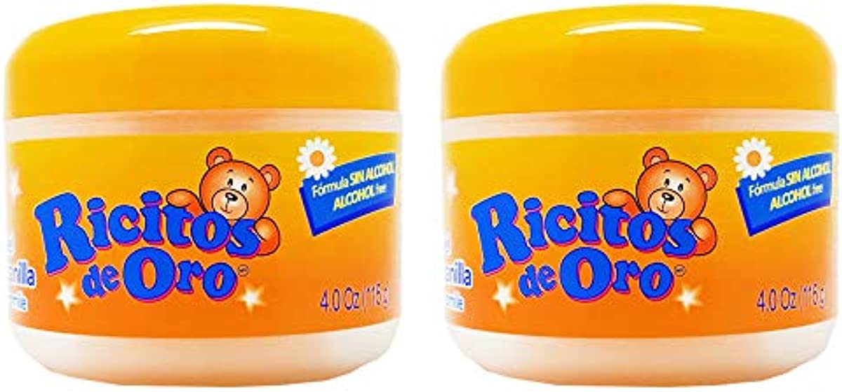 Ricitos De Oro Chamomile Baby Styling Gel. Natural. Alcohol Free, Not Greasy or Sticky. For Daily Use. 4.0 Fl Oz / 115 gr. Pack of 2